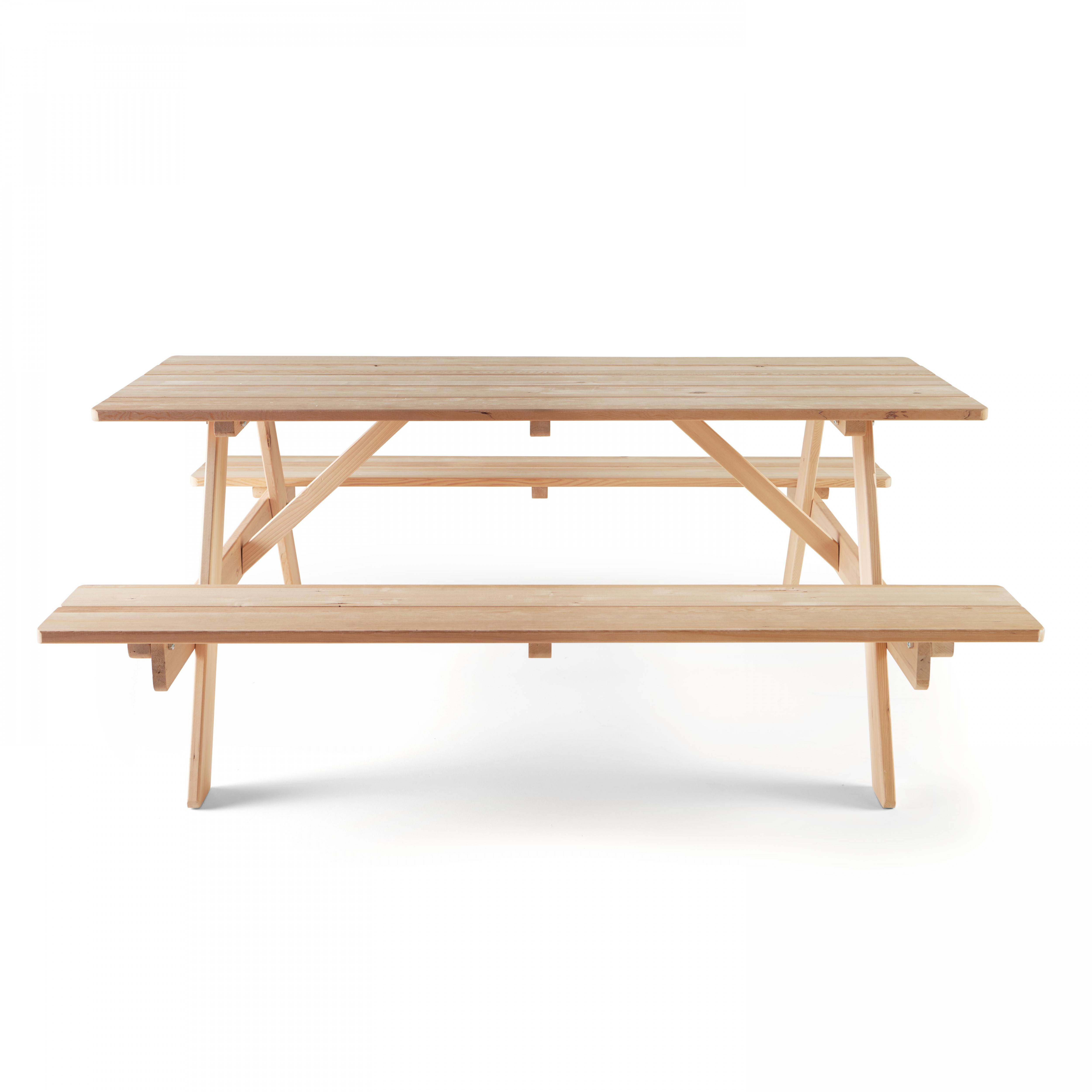 Oviala - Table de pique nique en bois FSC 6 places Norman - Oviala - Imagen 3