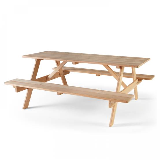 Oviala - Table de pique nique en bois FSC 6 places Norman - Oviala - Imagen 1