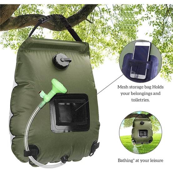 Douche dexterieur-Douche solaire portable 20L avec thermomètre intégré - Living123 - Image 7