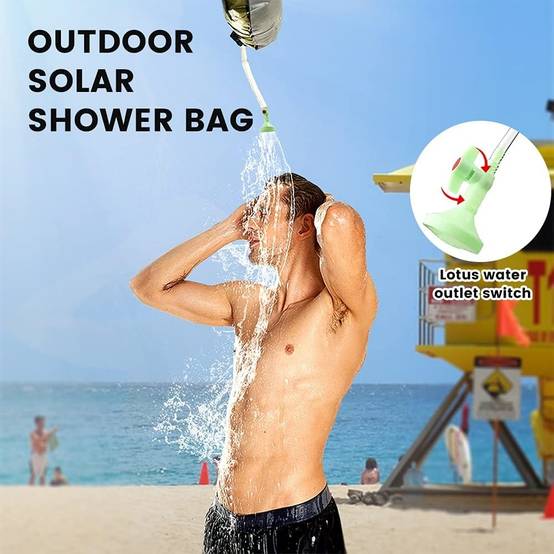 Douche dexterieur-Douche solaire portable 20L avec thermomètre intégré - Living123 - Image 8