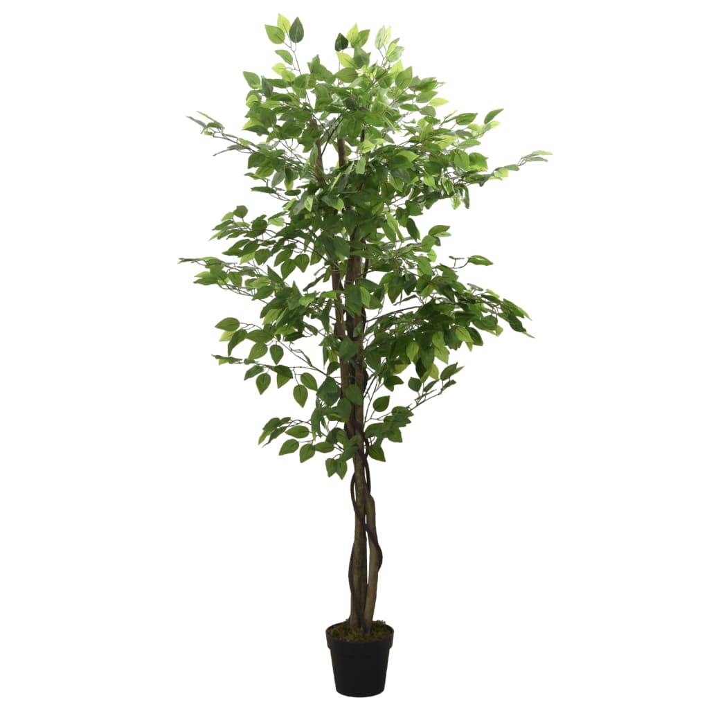 Vidaxl - Ficus artificiel 630 feuilles 120 cm vert - Image 1