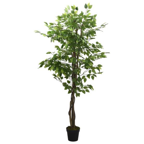 Vidaxl - Ficus artificiel 630 feuilles 120 cm vert - Image 2