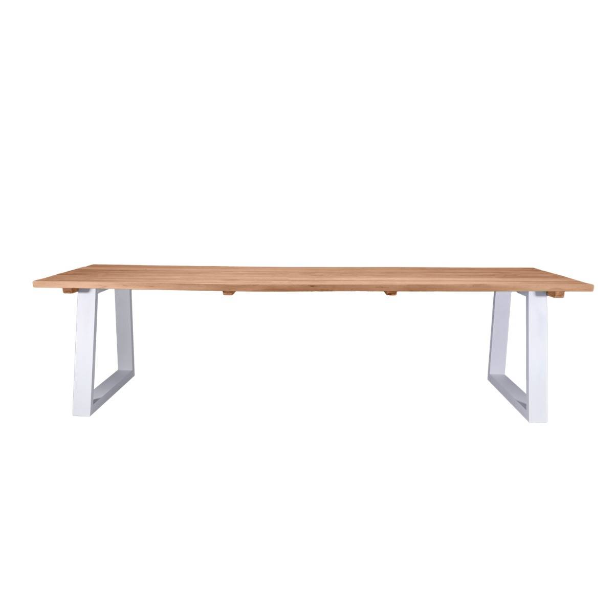 Gecko Jardin - Table en aluminium blanc et teck massif 300 cm, Mucen - Gecko Jardin - Imagen 2