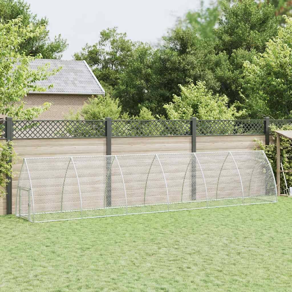 Enclos poulailler XXL acier galvanisé parc extérieur 600x105x120 cm – ComfortXL Outdoor Living - Image 1