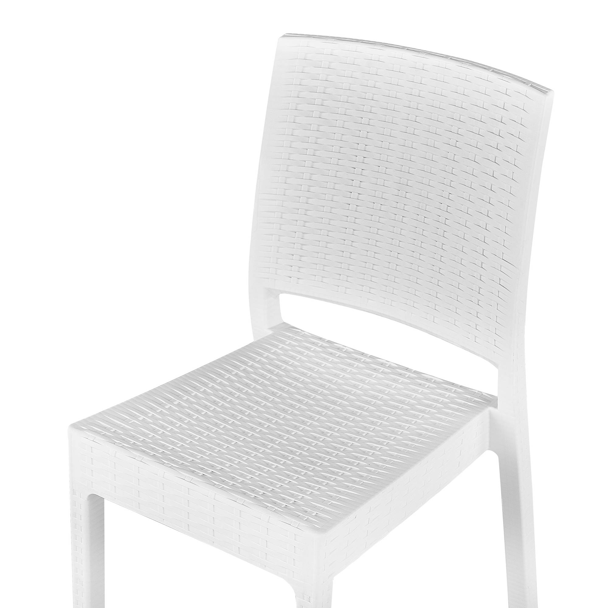 Beliani - Set de salle à manger Matière synthétique Blanc FOSSANO Beliani - Imagen 5