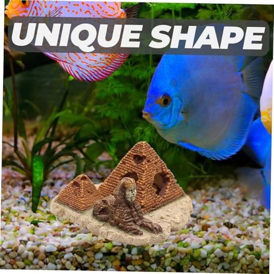 Ornement Aquarium Pyramide en Résine - Image 2