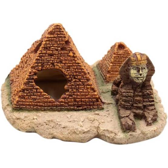 Ornement Aquarium Pyramide en Résine - Image 1