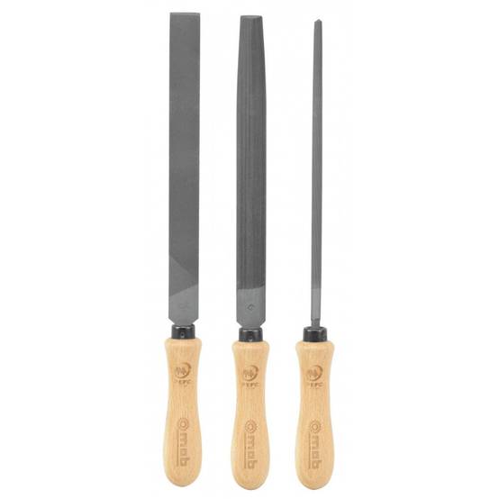 Jeu de 3 limes manche bois - MOB - Image 1