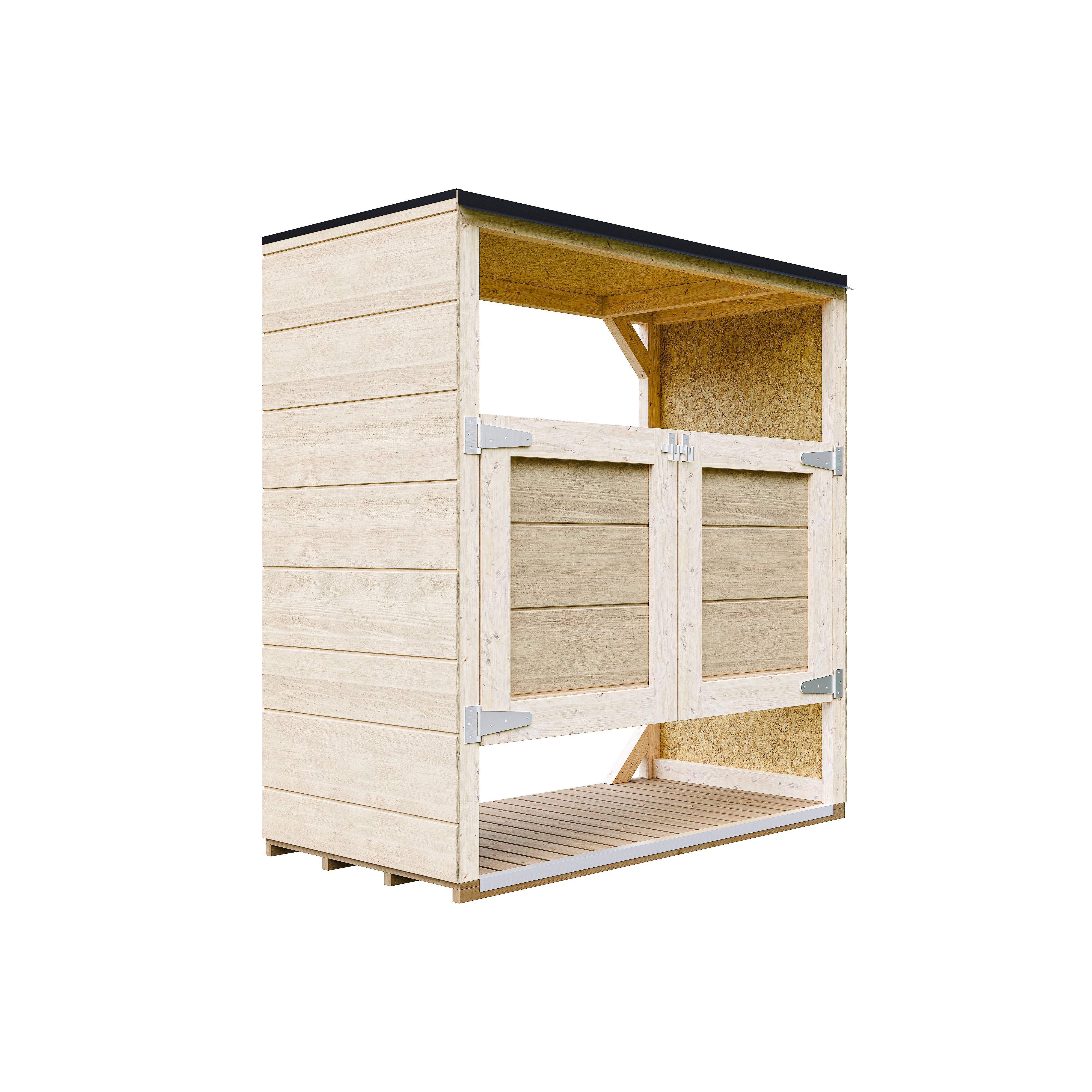 Timbela - Abri de jardin pour poubelles, Cache poubelle extérieur 1,14 m² / 2x240L - Timbela M980A - Image 2