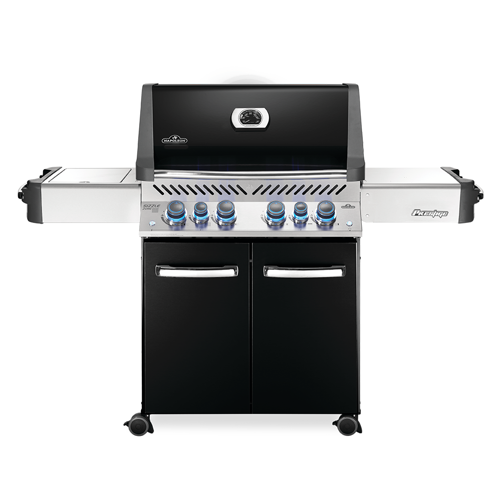 Napoleon - Barbecue à gaz Prestige 500 - Noir + Sizzle Zone + Brûleur arrière - Imagen 1