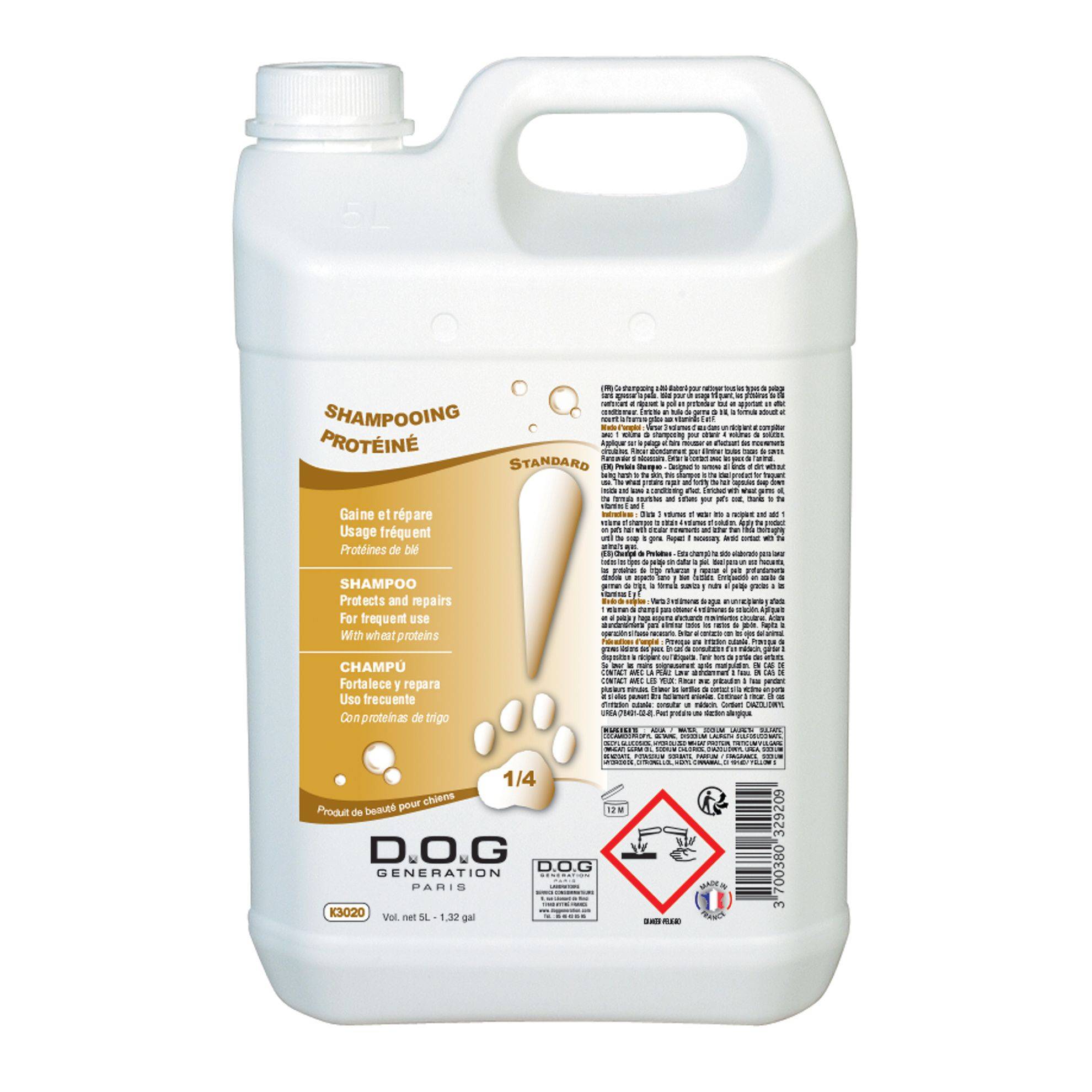 Shampoing Protéiné Dog Generation : 5 litres DOG GENERATION