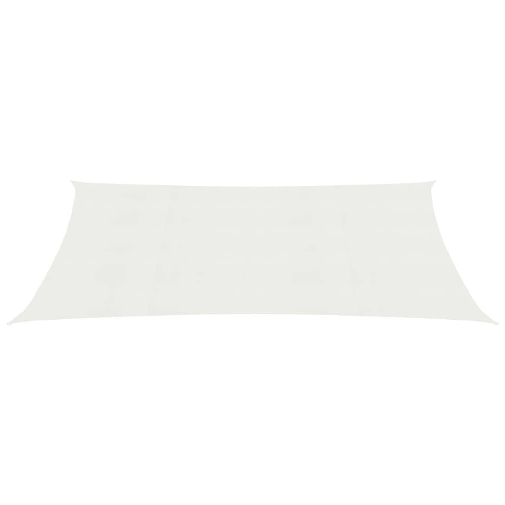 Helloshop26 - Voile toile d'ombrage parasol 160 g/m² 2,5 x 5 m PEHD blanc - Imagen 2