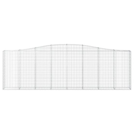 Vidaxl - Paniers à gabions arqués 8 pcs 400x30x120/140 cm Fer galvanisé vidaXL 3145845 - Image 5
