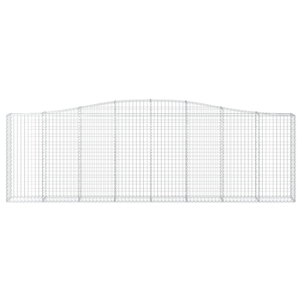 Vidaxl - Paniers à gabions arqués 8 pcs 400x30x120/140 cm Fer galvanisé vidaXL 3145845 - Image 5