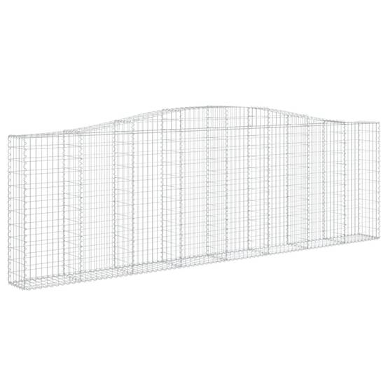Vidaxl - Paniers à gabions arqués 8 pcs 400x30x120/140 cm Fer galvanisé vidaXL 3145845 - Image 4
