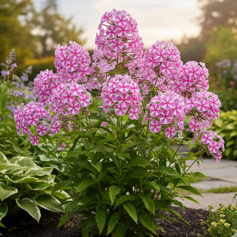 Phlox maculé Natascha à fleurs Rose/Blanche - feuillage Caduc - Godet - 5/20 cm - Imagen 1