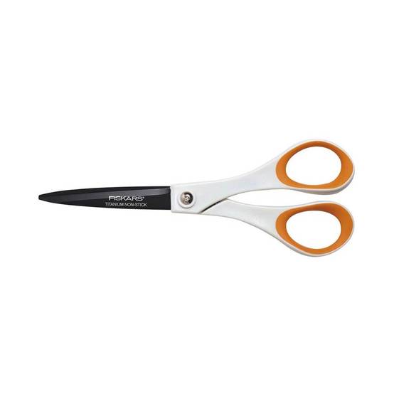 Fiskars - Ciseaux Titanium Non Stick? (antiadhésifs), droitiers & gauchers 18 cm