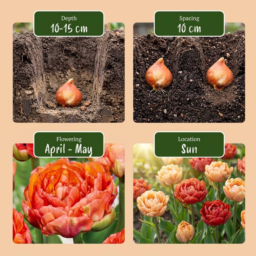 La Green Touch - Tulipe double Gudoshnik Double - 24 bulbes - Image 4