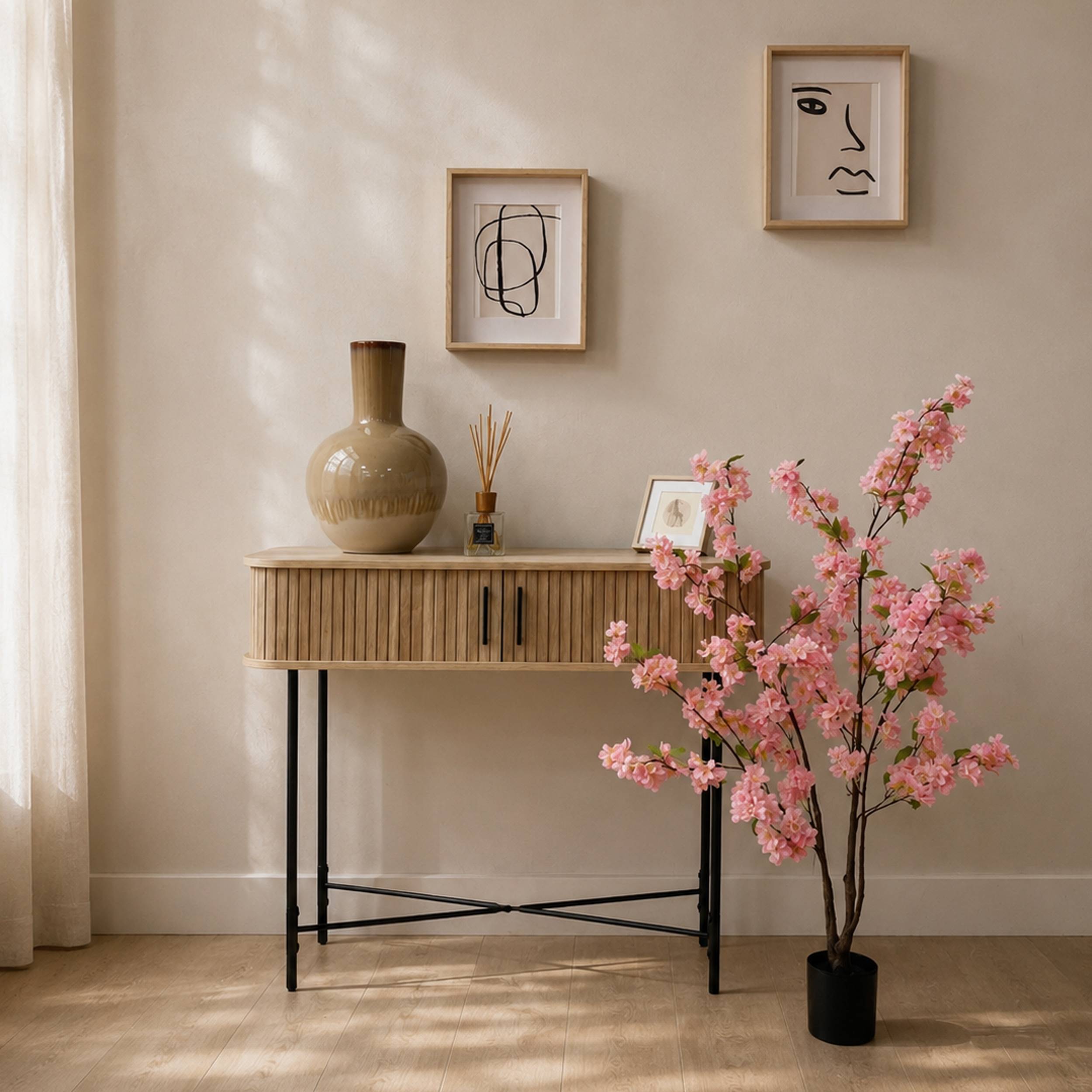 Ligne Deco - Cerisier artificiel rose 115cm - Image 4