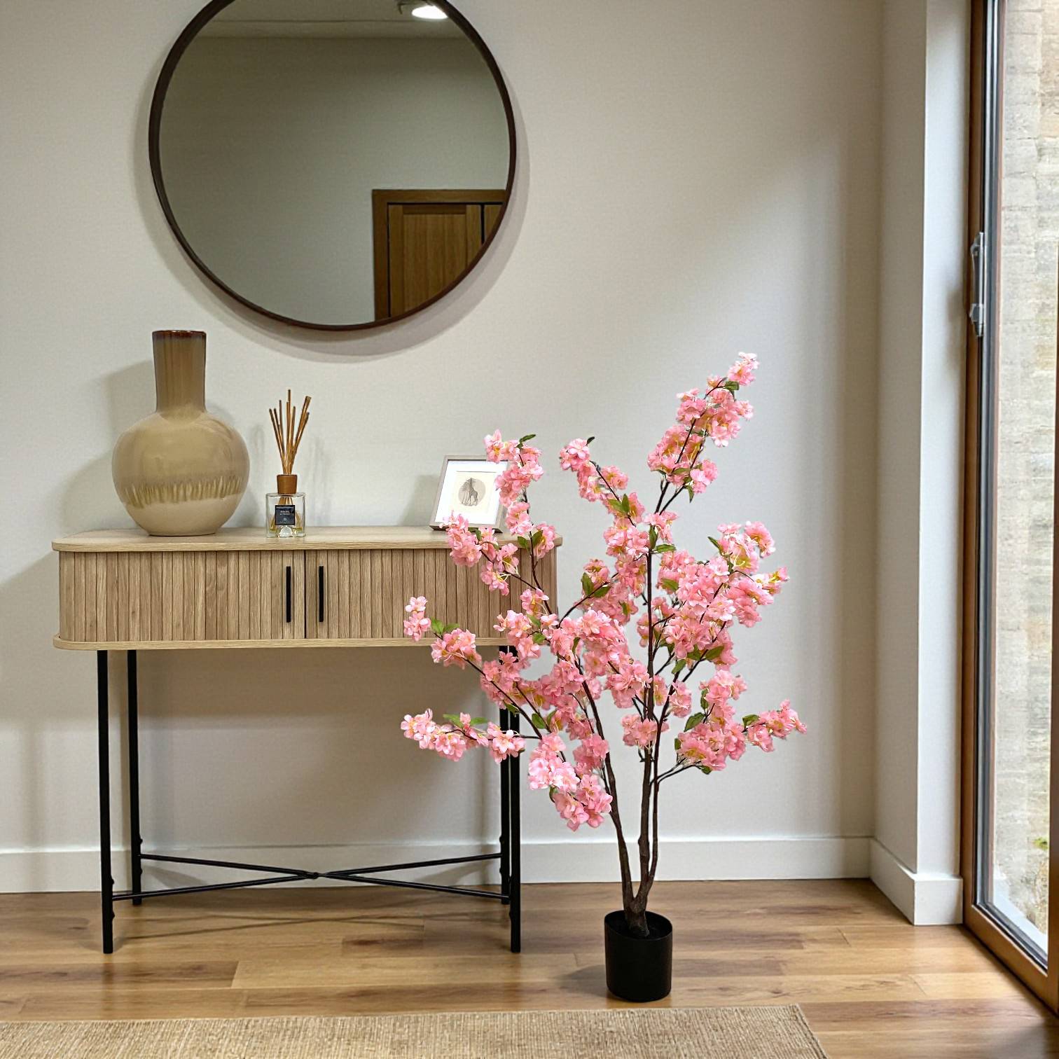 Ligne Deco - Cerisier artificiel rose 115cm - Image 2