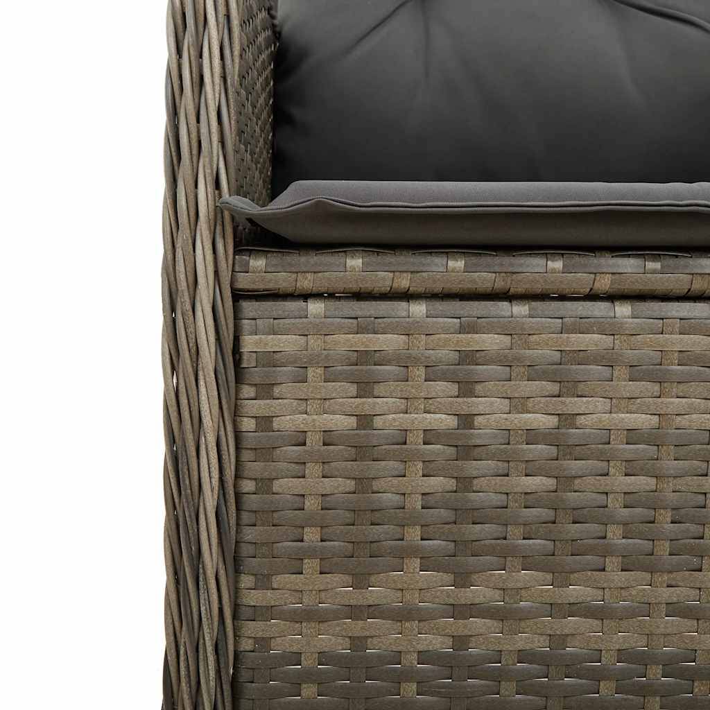 ComfortXL - Salon de Jardin Gris 8 Personnes, Table Verre 190cm, Fauteuils Relax dont 2 avec Repose-Pieds – ComfortXL Outdoor Living - Image 6