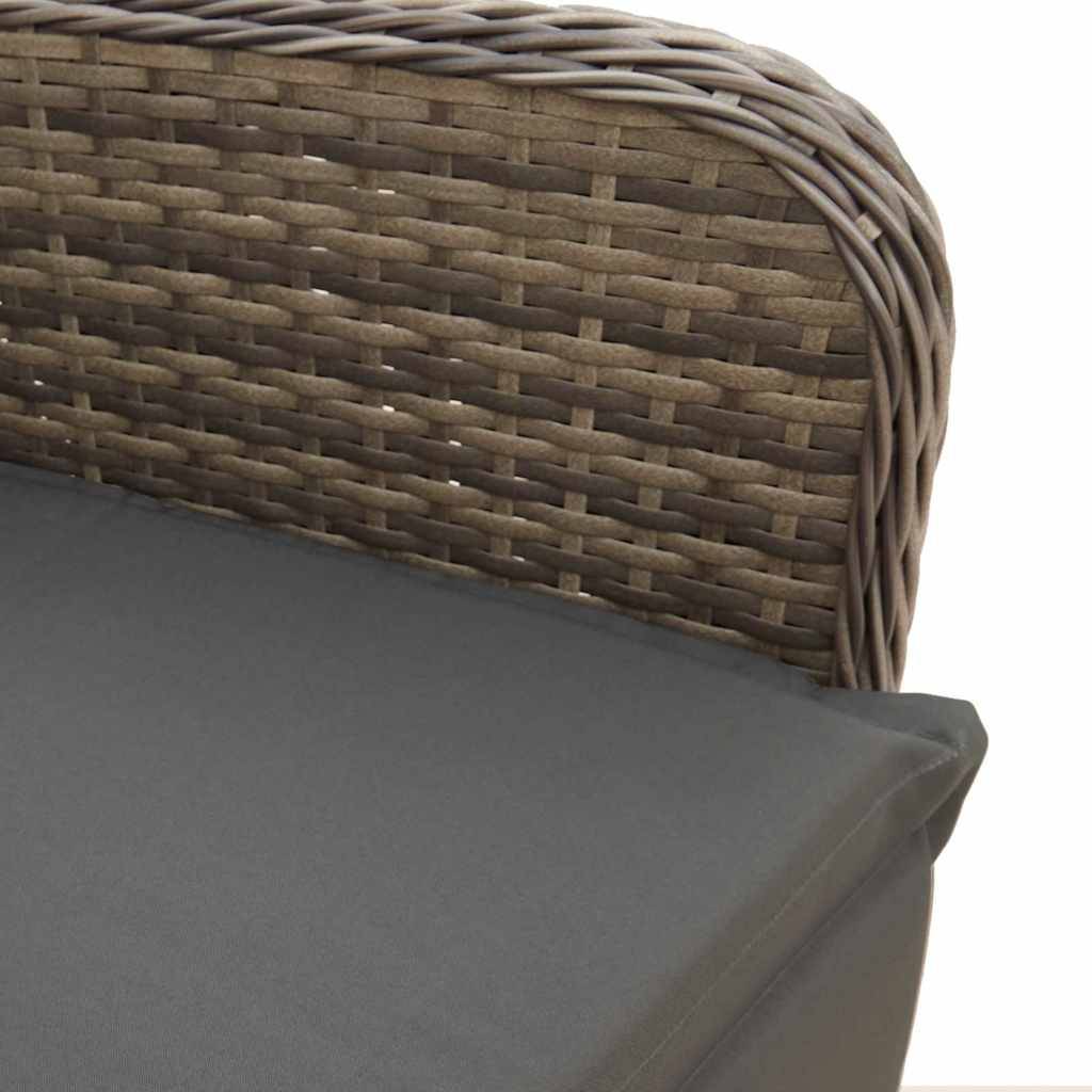 ComfortXL - Salon de Jardin Gris 8 Personnes, Table Verre 190cm, Fauteuils Relax dont 2 avec Repose-Pieds – ComfortXL Outdoor Living - Image 8