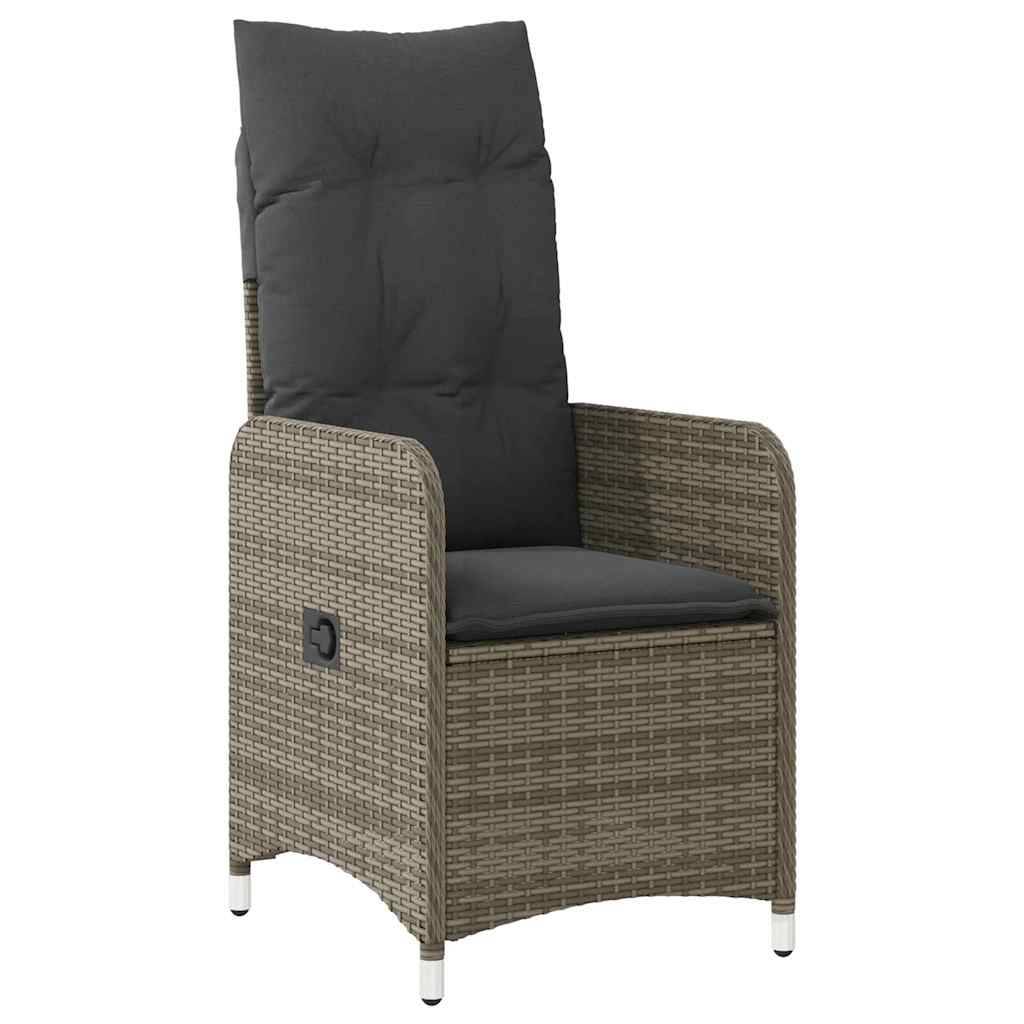 ComfortXL - Salon de Jardin Gris 8 Personnes, Table Verre 190cm, Fauteuils Relax dont 2 avec Repose-Pieds – ComfortXL Outdoor Living - Image 3