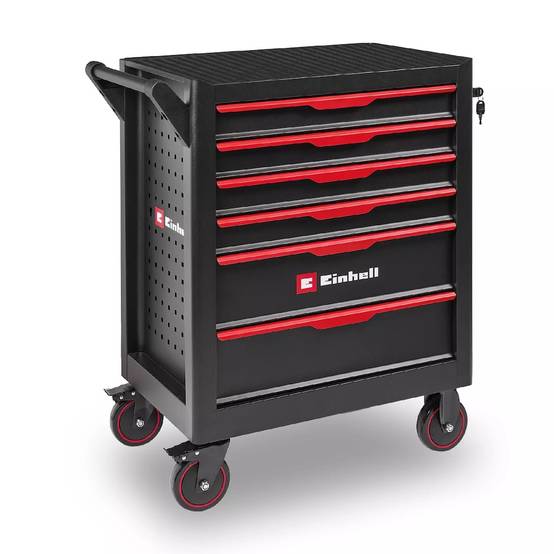 Einhell - Servante d’atelier vide - 6 tiroirs - Glissières à billes - Système anti-basculement - Mobile - Image 1