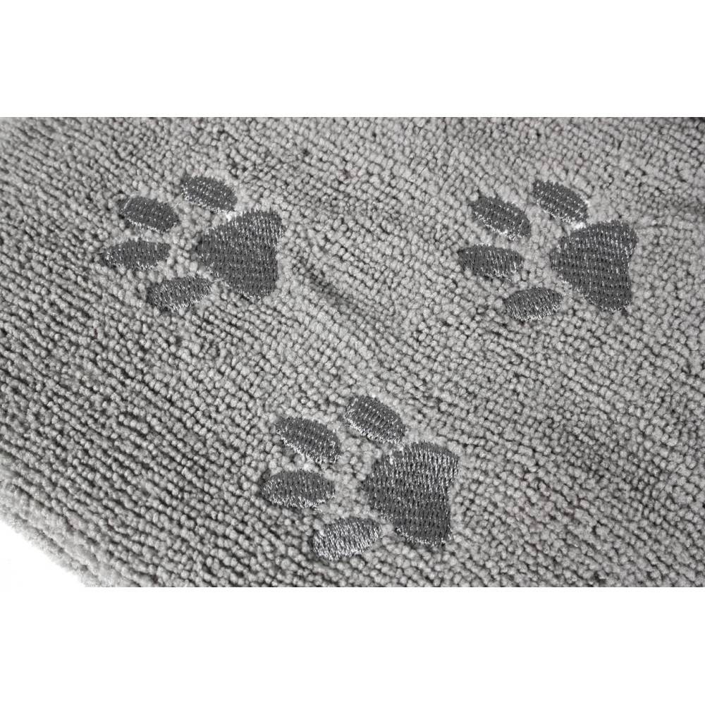 Serviette microfibre super absorbante, grise, 50 x 80 cm, pour chien. - Image 3