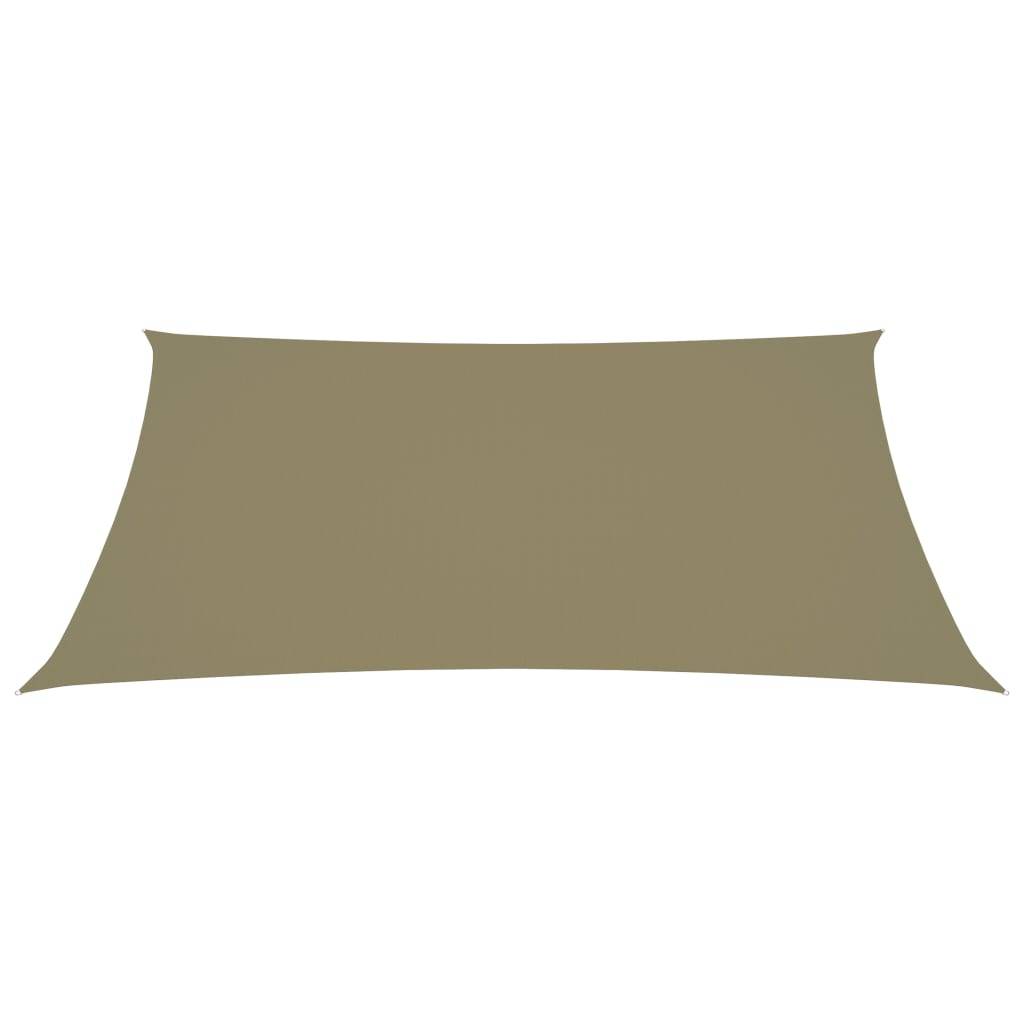 Helloshop26 - Voile toile d'ombrage parasol tissu oxford rectangulaire 3 x 5 m beige - Imagen 2