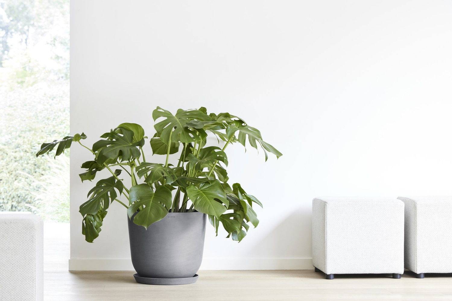 Ecopots - Pot Rond Oslo 45 Gris - Ø 45 x H. 39,2 cm - 46,6 L ECOPOTS - Imagen 3