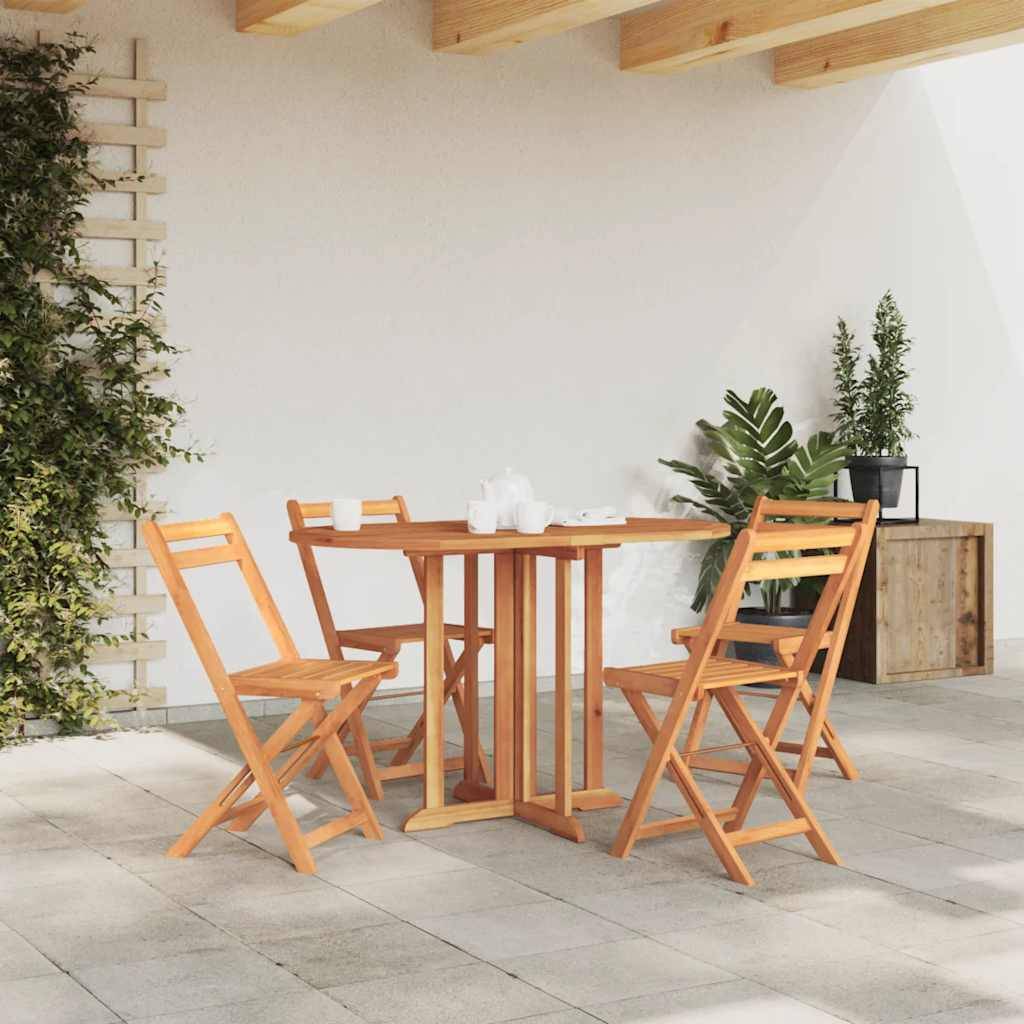 ComfortXL - Table de Jardin "Papillon" Extensible et Pliante 120 cm en Bois de Teck Massif – ComfortXL Outdoor Living - Image 1