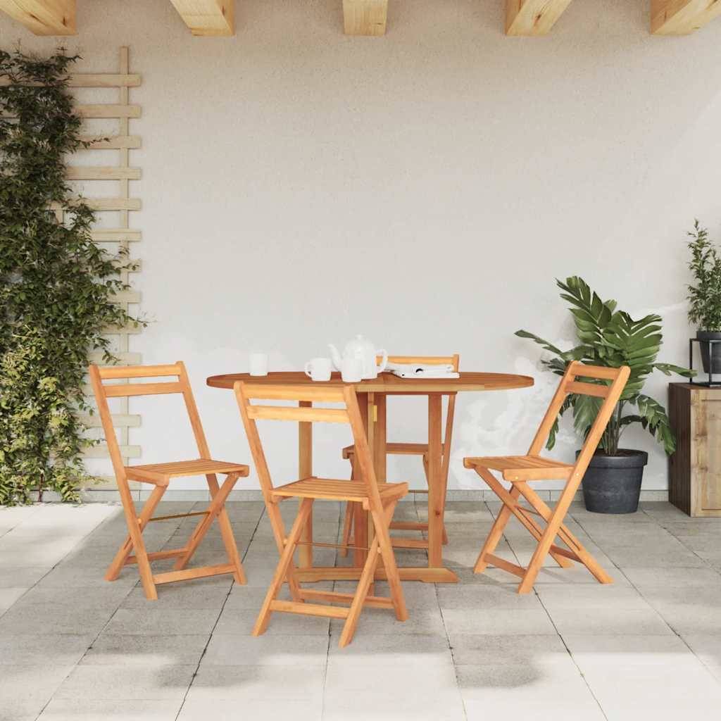 ComfortXL - Table de Jardin "Papillon" Extensible et Pliante 120 cm en Bois de Teck Massif – ComfortXL Outdoor Living - Image 3