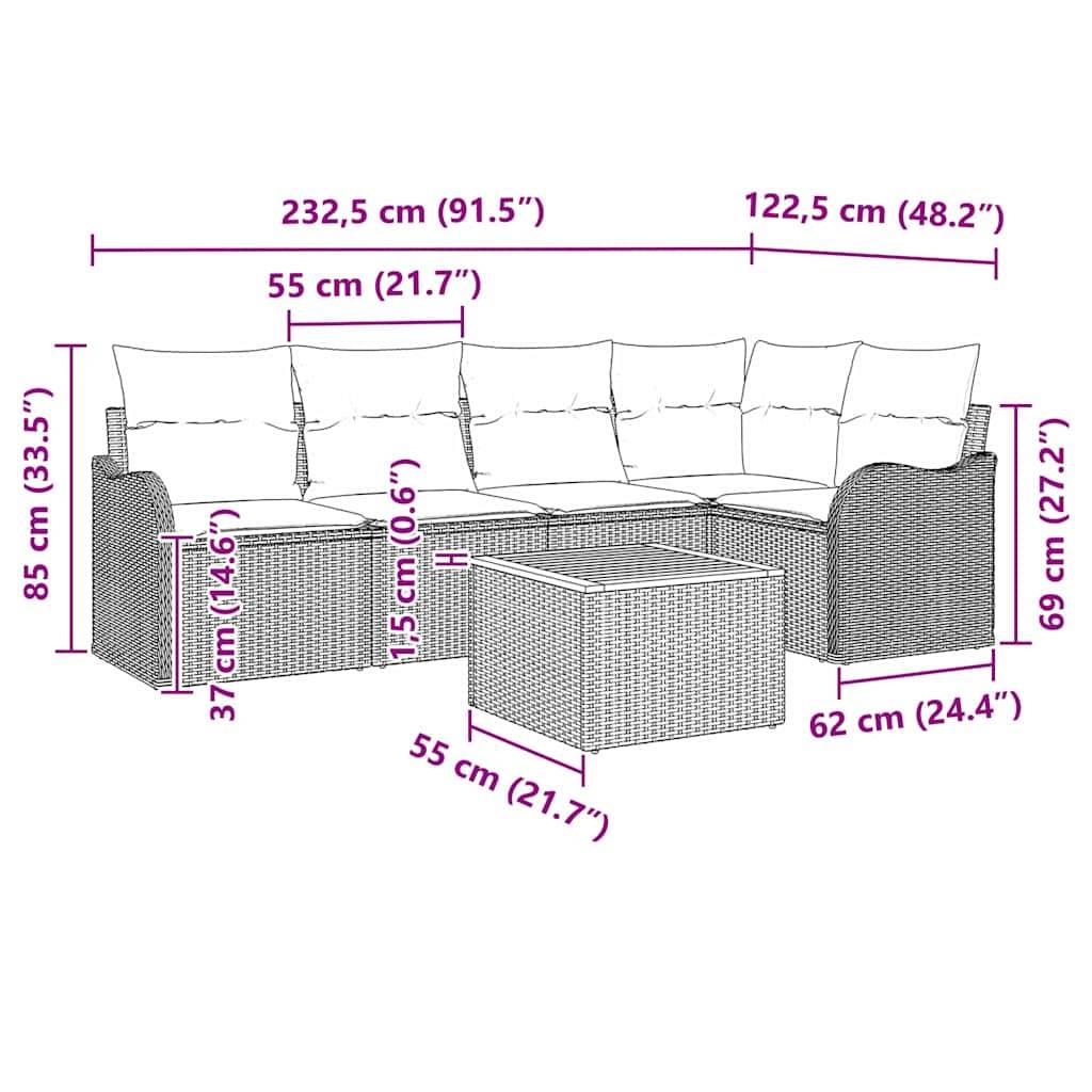 Salon de jardin 5 places résine tressée modulable avec coffres de rangement Noir – ComfortXL Outdoor Living - Image 9