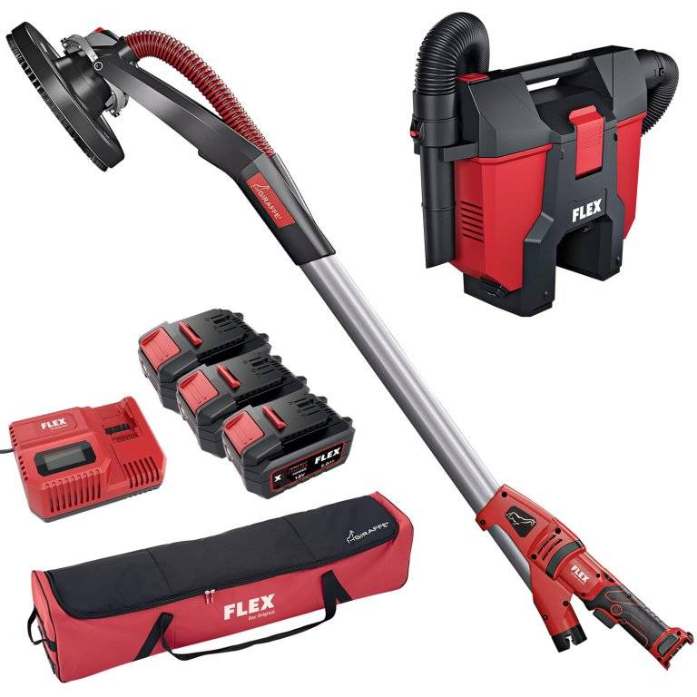Ensemble de ponçage sur batterie - Giraffe GE MH 18.0-EC + aspirateur VC 2 L MC HIP 18.0-EC avec batteries + chargeur - FLEX - 920395 - Imagen 1