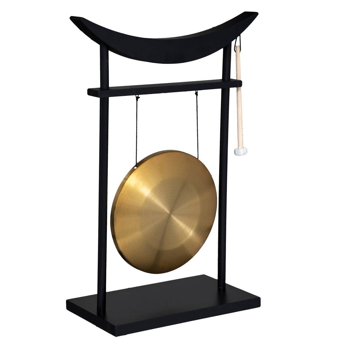 Atmosphera - Gong Toa H.69,5cm métal et bois - Atmosphera Créateur d'intérieur - Imagen 2