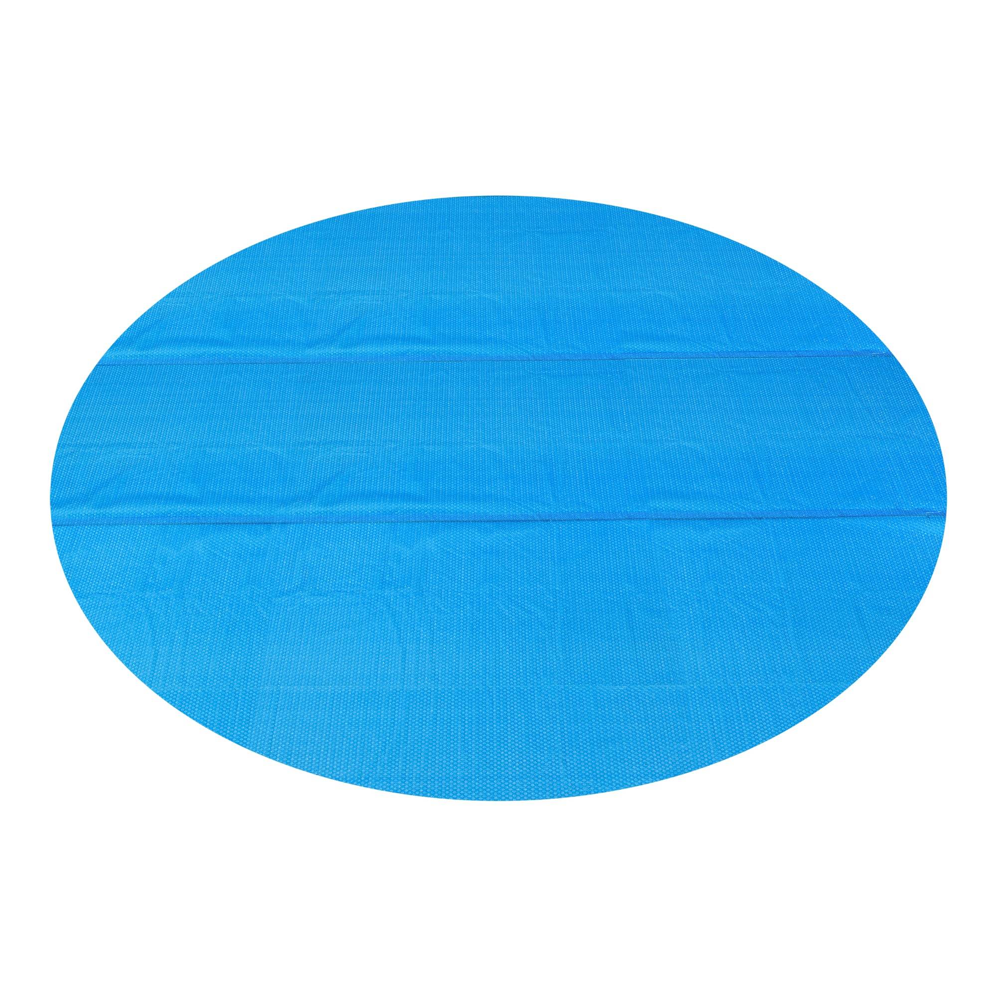 Helloshop26 - Bâche solaire de piscine ronde diamètre 549 cm polyéthylène bleu - Imagen 1