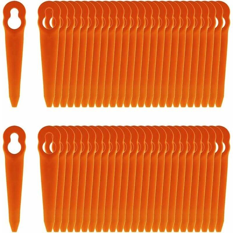 Lot de 50 lames de rechange en plastique compatibles avec STIHL Polycut 2-2 Polycut 3-2 FSA 45 FSA 57 FSE 52 débroussailleuse-Lytech - Image 1