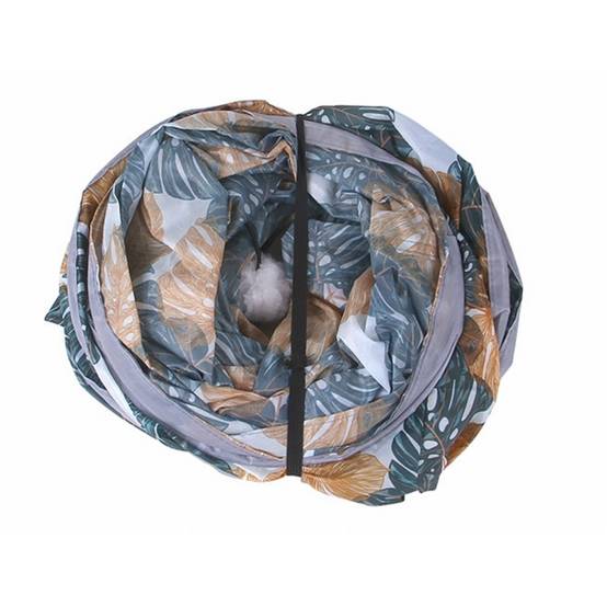 Tunnel imprimé pour chat, pliable et fabriqué en tissu écologique, attractif pour les chats Lytech - Image 4