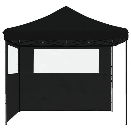 ComfortXL - Tente Pliante 3x3 m Acier avec 2 Parois Latérales pour Marché Professionnel Noir – ComfortXL Outdoor Living - Image 4