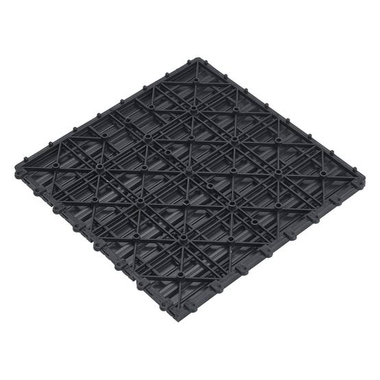 Set de 11 losetas de jardín Schramberg de madera compuesta 1m² 30 x 30 x 2,2 cm gris oscuro en.casa - Imagen 5