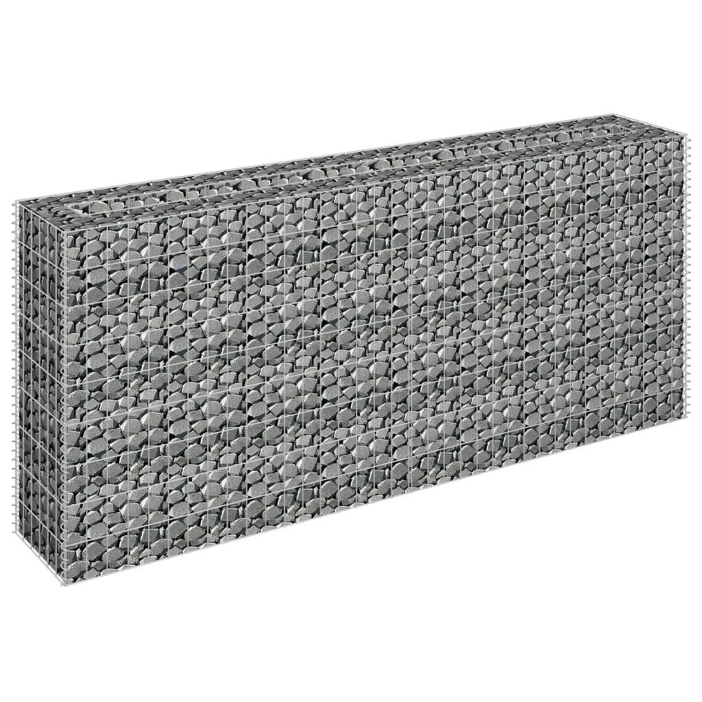 Helloshop26 - Jardinière lit surélevé plantes fleurs jardin à gabion 180 x 30 x 90 cm acier galvanisé - Imagen 2