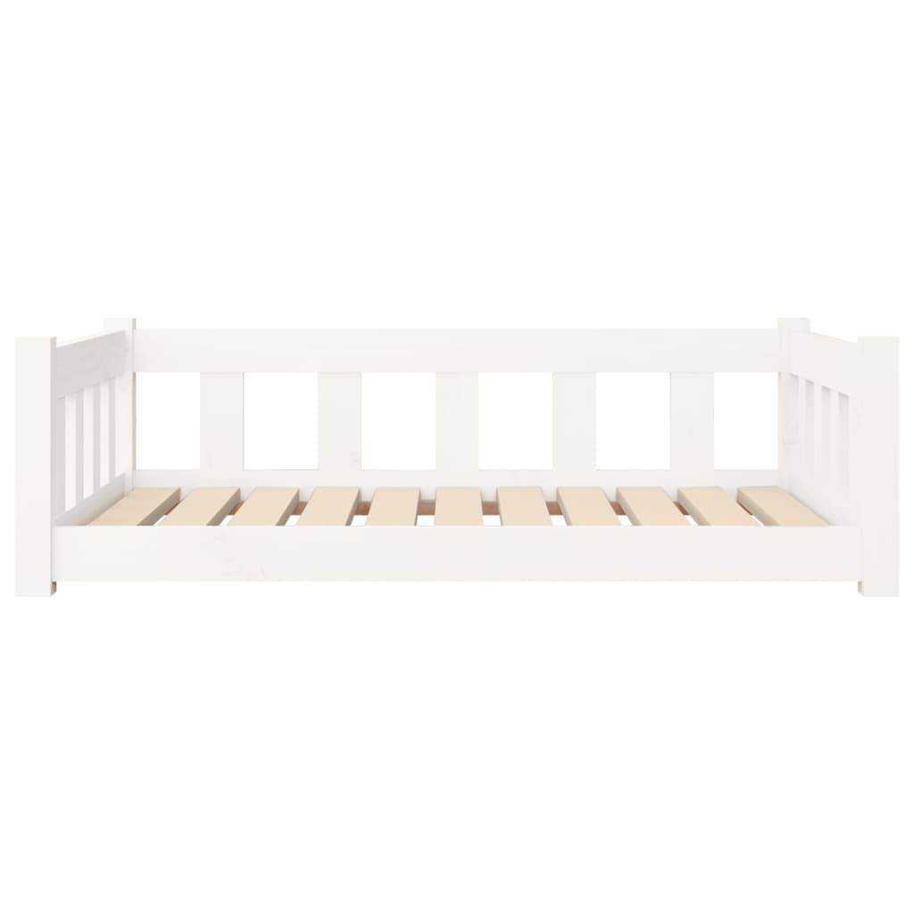 Vidaxl - Lit pour chien blanc 95,5x65,5x28 cm bois de pin solide vidaXL 820198 - Imagen 5