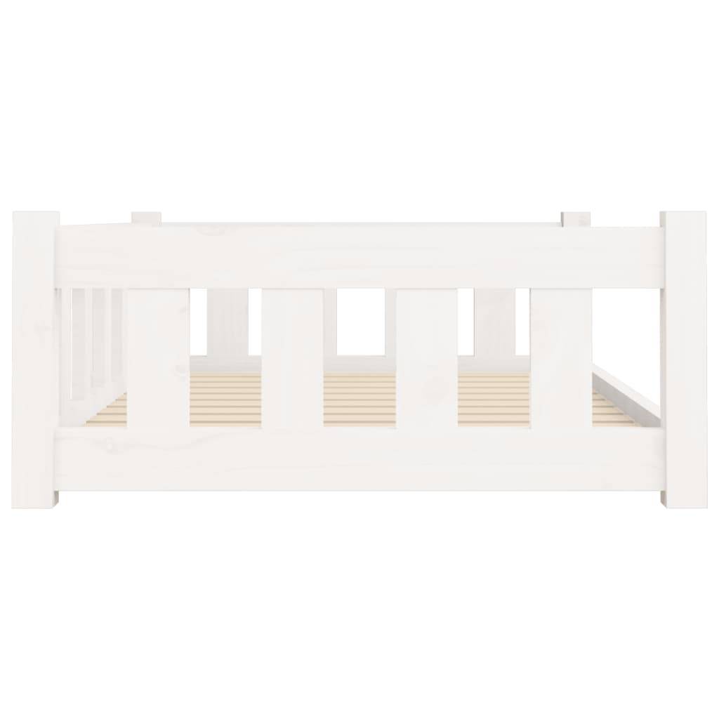 Vidaxl - Lit pour chien blanc 95,5x65,5x28 cm bois de pin solide vidaXL 820198 - Imagen 6