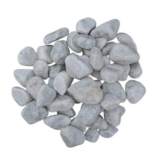 Galet marbre blanc 25/40 mm – Lot 2 sacs +/- 25 kg - Image 1