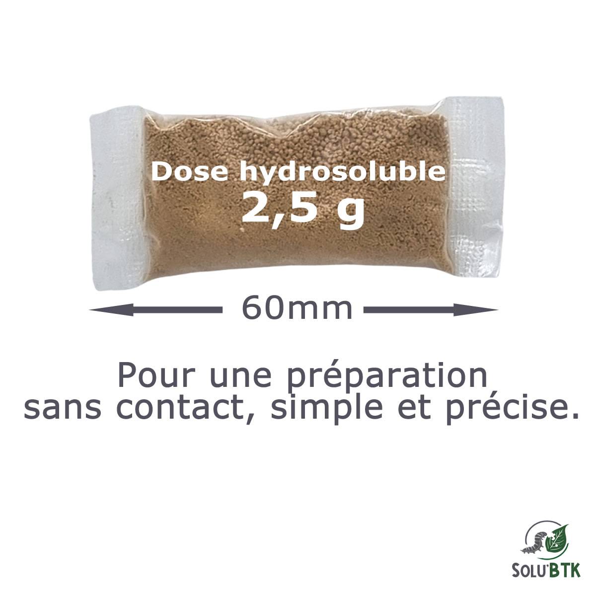 SoluBTK | 150 g - 200 litres | Bacillus Thuringiensys Kurstaki | Chenilles, Pyrales, Tordeuses, Carpocapses, Noctuelles | UAB - Image 3