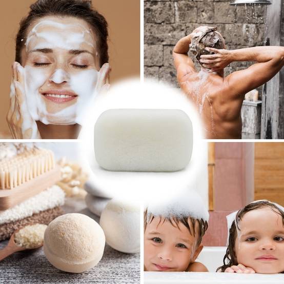 Sun&Sia - Éponge Konjac XL 100% Naturelle – Nettoie en Profondeur et en Douceur - Soin et Routine Beauté Naturel-Tous Types de Peau - Image 2