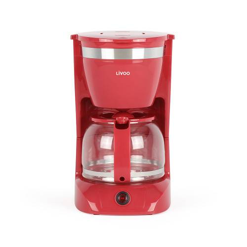 Livoo - Cafetière électrique rouge 10-12 tasses - Image 1