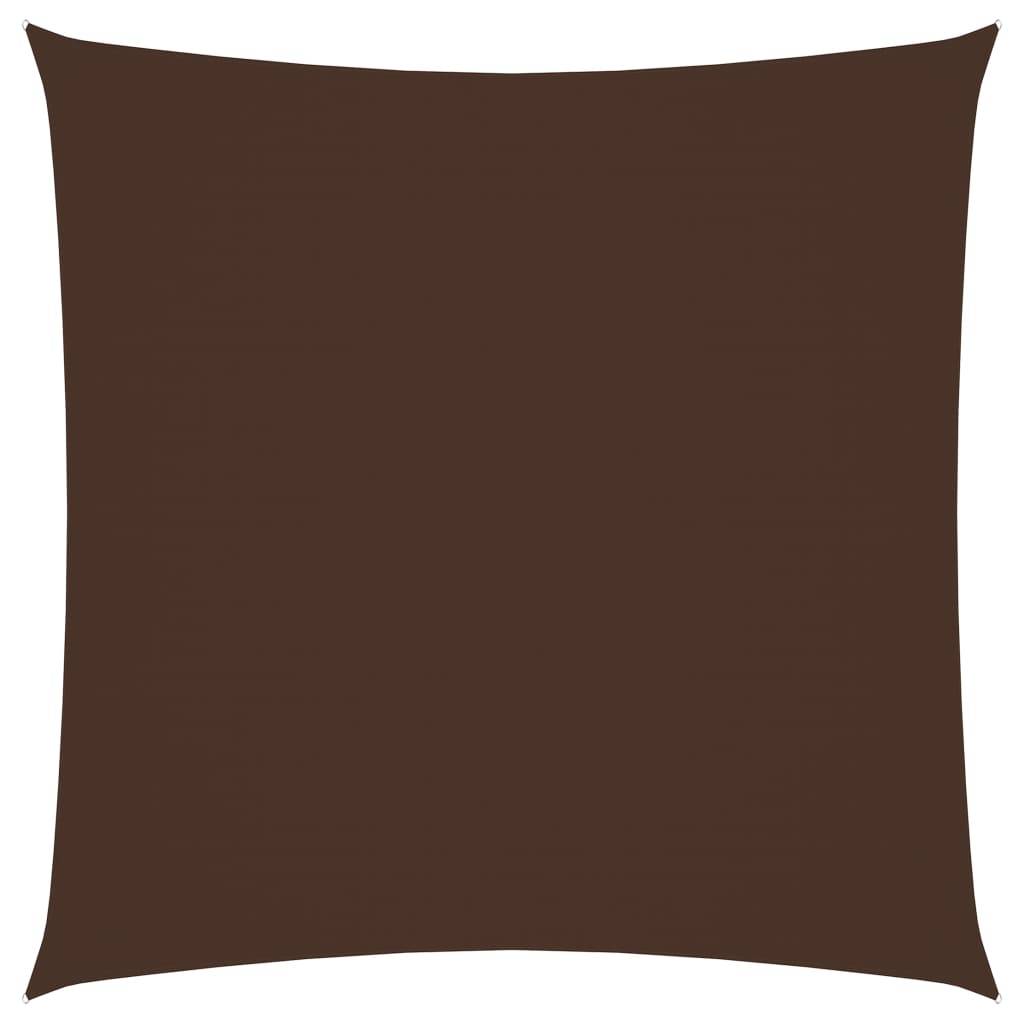 Helloshop26 - Voile toile d'ombrage parasol tissu oxford carré 5 x 5 m marron - Imagen 1