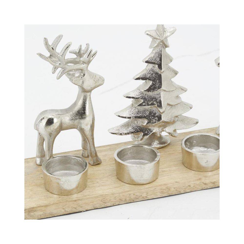 Aubry Gaspard - Support 4 bougies en aluminium et bois - Imagen 4